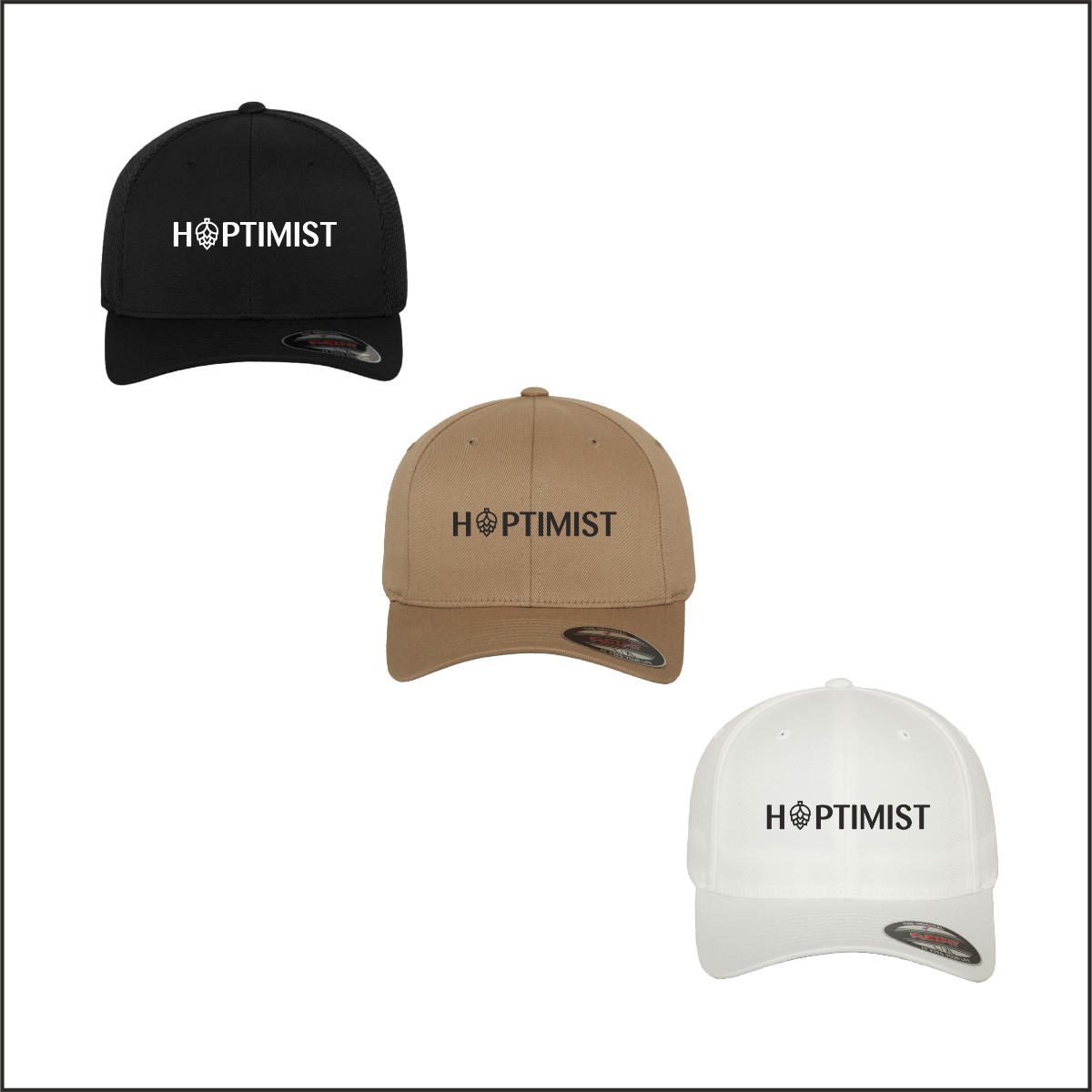 FlexFit-Cap "Hoptimist", bestickt
